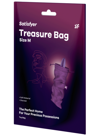 Sac de rangement sextoys violet taille M Treasure Bag Satisfyer - CC597880